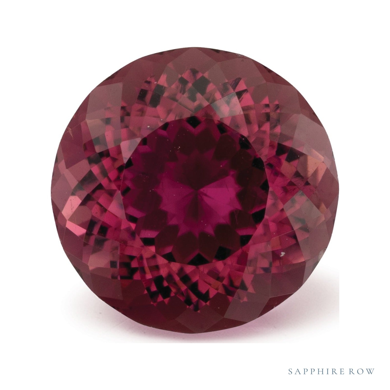 4.50 ct natural pink tourmaline from Brazil, round cut | Sapphire Row · cut4