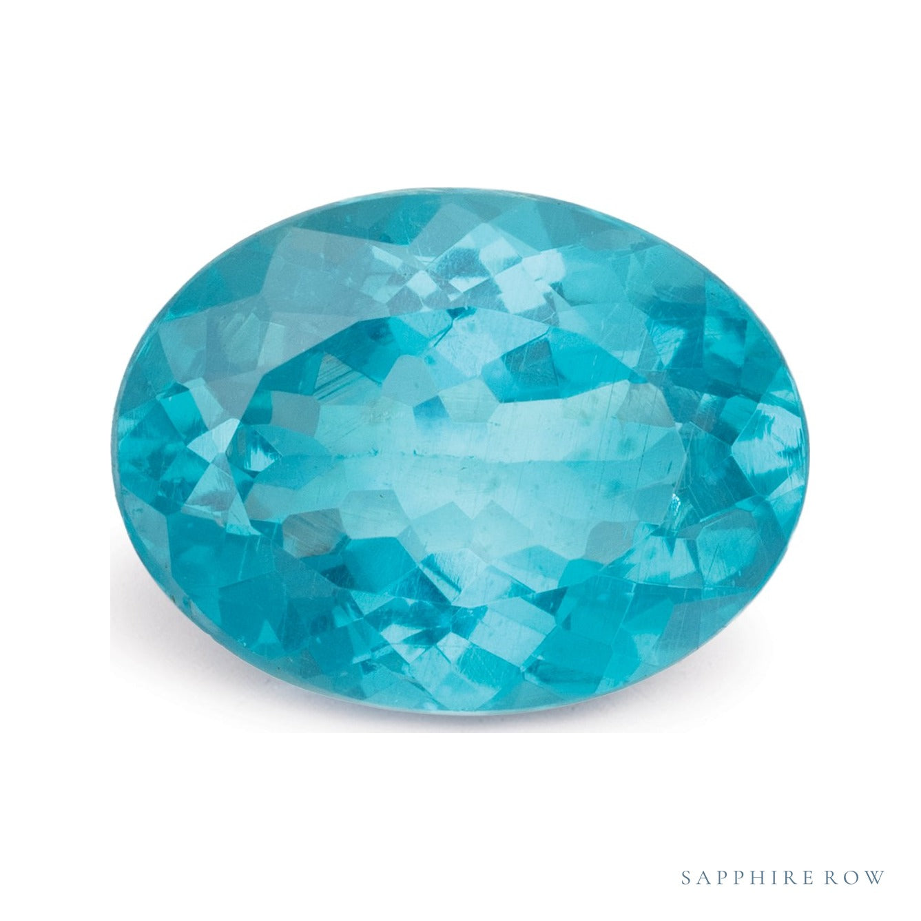 4.46 ct natural blue apatite from Madagascar, oval cut | Sapphire Row · cut7