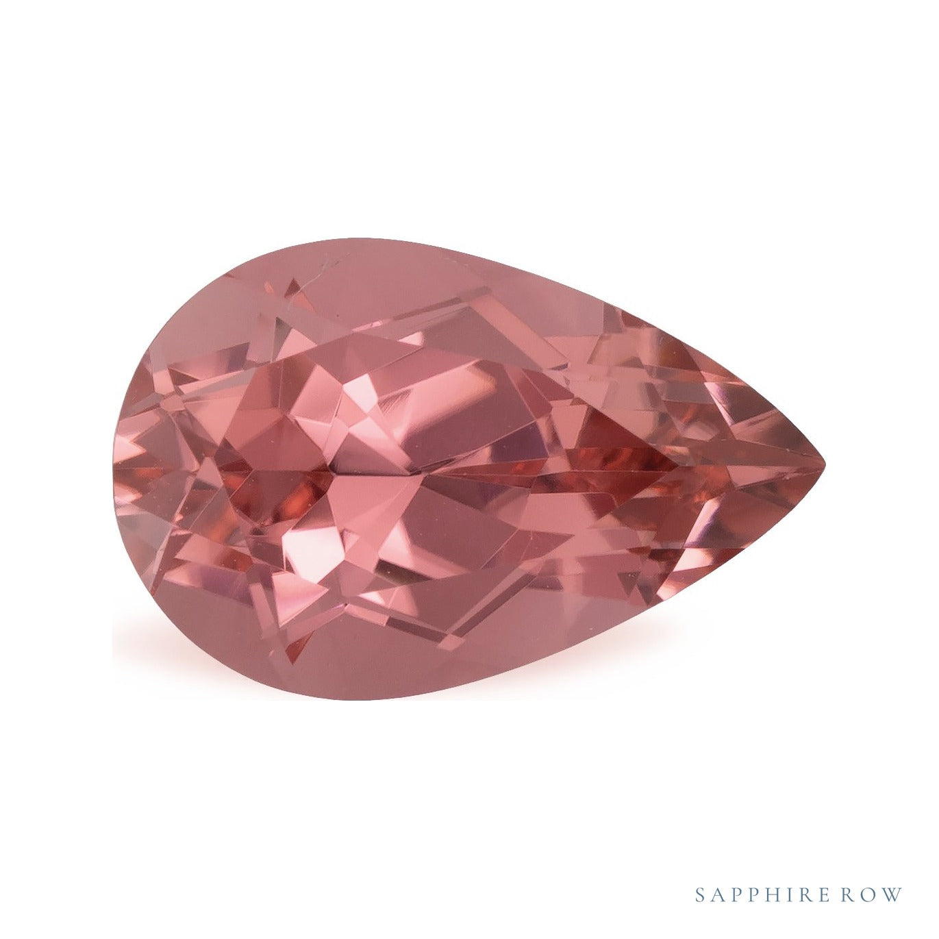 4.43 ct natural pink tourmaline from Madagascar, pear cut | Sapphire Row · cut4 · cut5