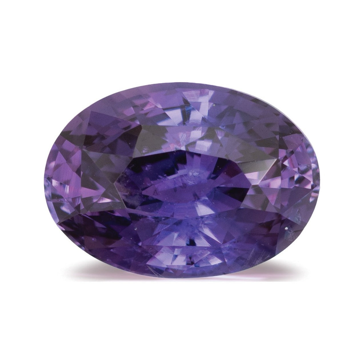 4.42 ct natural purple sapphire from Sri Lanka, oval cut | Sapphire Row · cut7