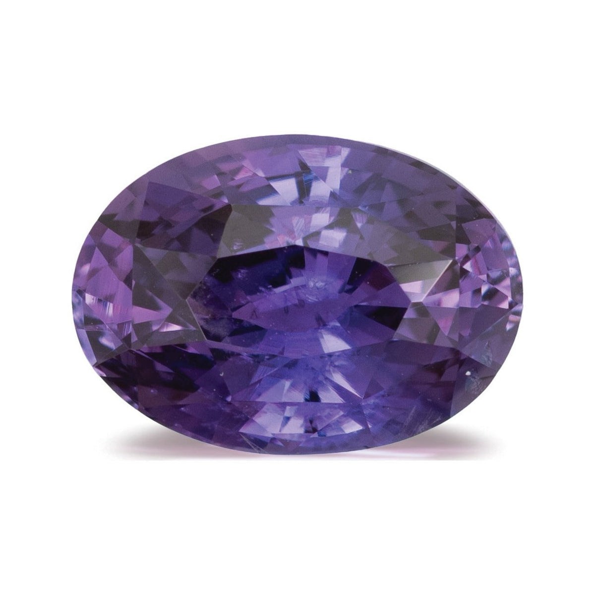 4.42 ct natural purple sapphire from Sri Lanka, oval cut | Sapphire Row · cut7