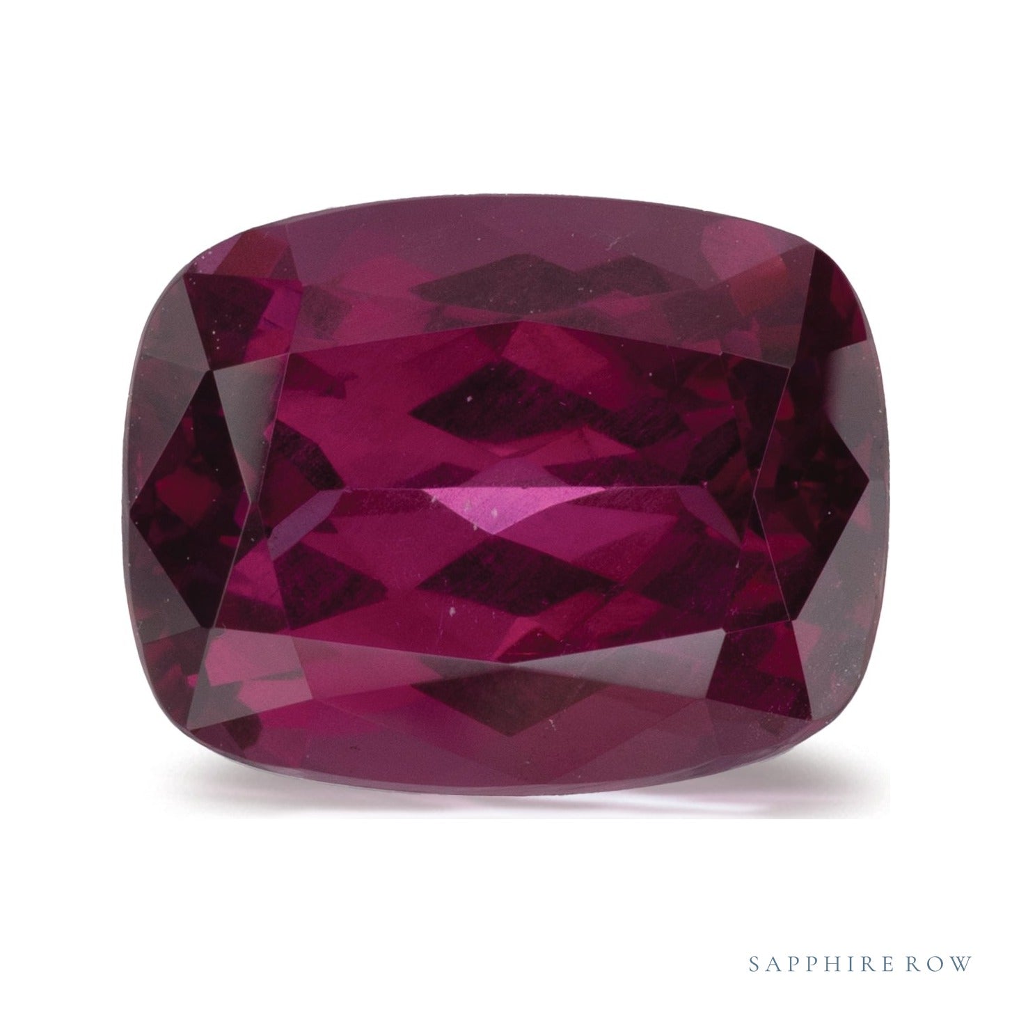 4.41 ct Antique Cushion Natural Natural Garnet Garnet – Faceted Cut – N/A Certified — Sapphire Row · cut7