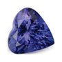 4.35 ct natural blue tanzanite from Tanzania, heart cut | Sapphire Row · cut7