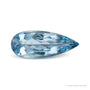 4.35 ct natural blue aquamarine from Brazil, pear cut | Sapphire Row · cut7