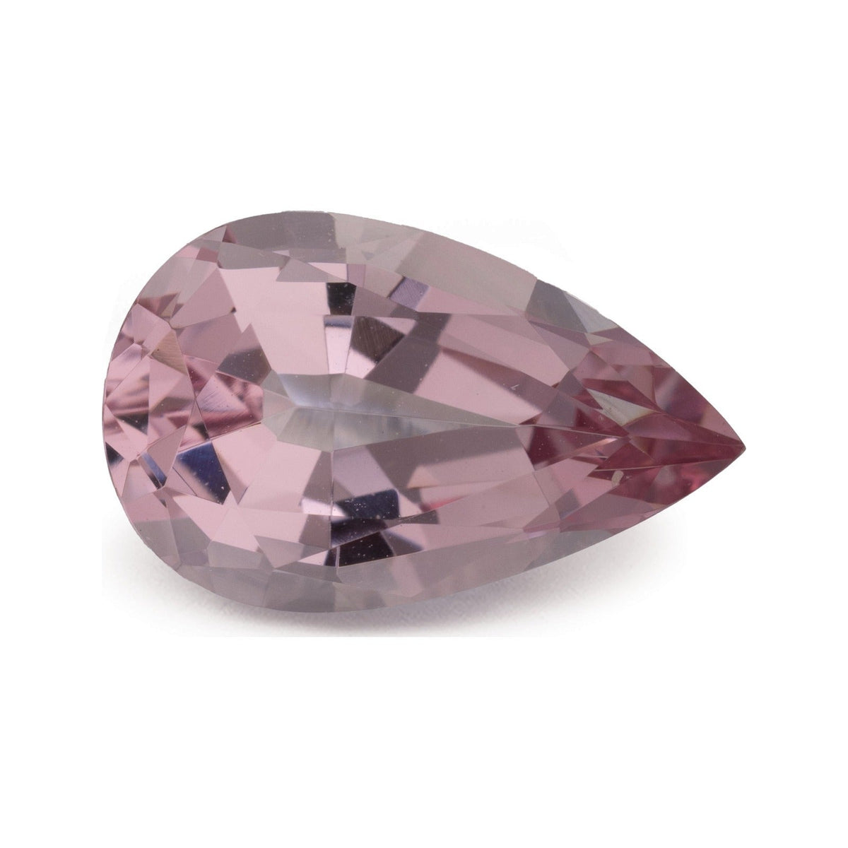 4.34 ct natural pink morganite from Nigeria, pear cut | Sapphire Row · cut7