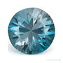 4.30 ct natural blue zircon from Cambodia, round cut | Sapphire Row · cut7