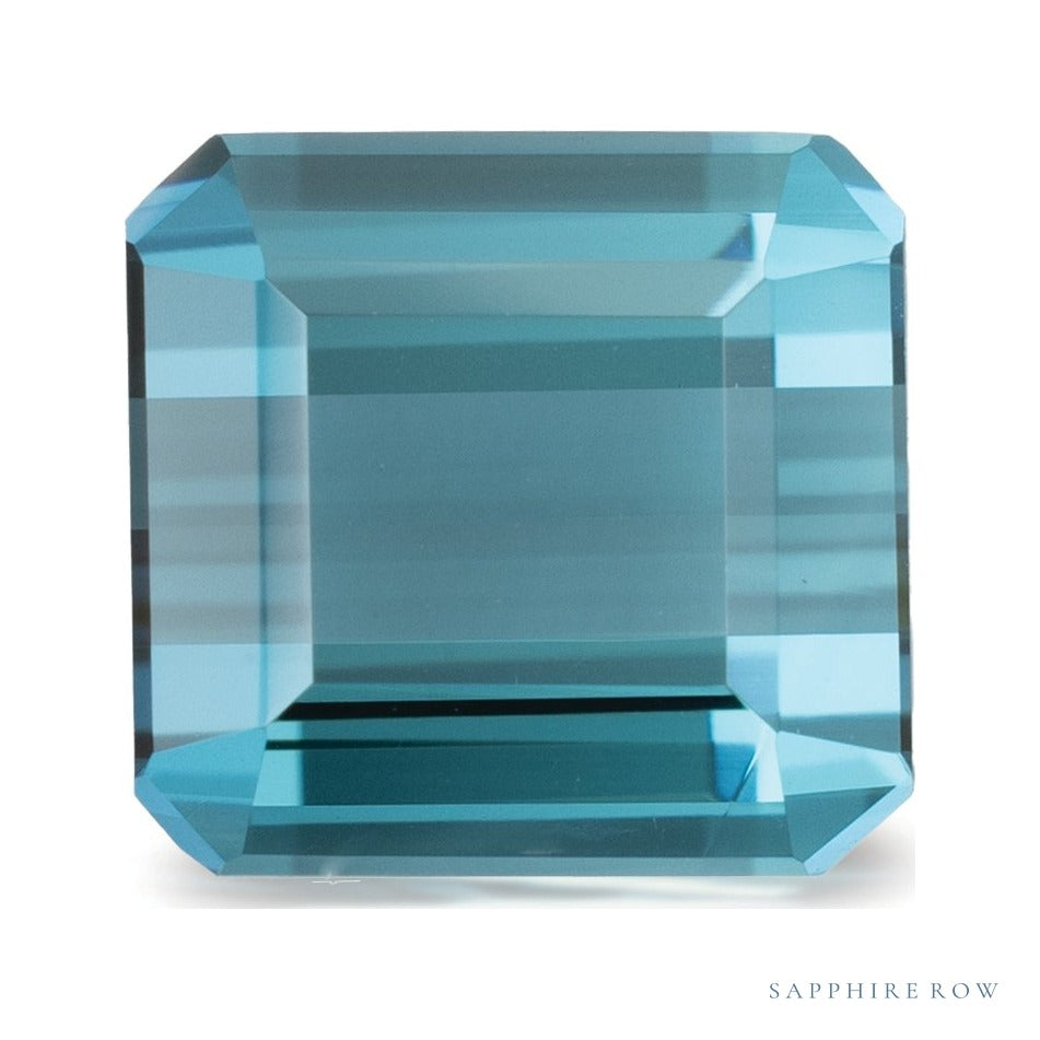 4.28 ct natural indicolite tourmaline from Nigeria, emerald cut | Sapphire Row · cut4 · cut5
