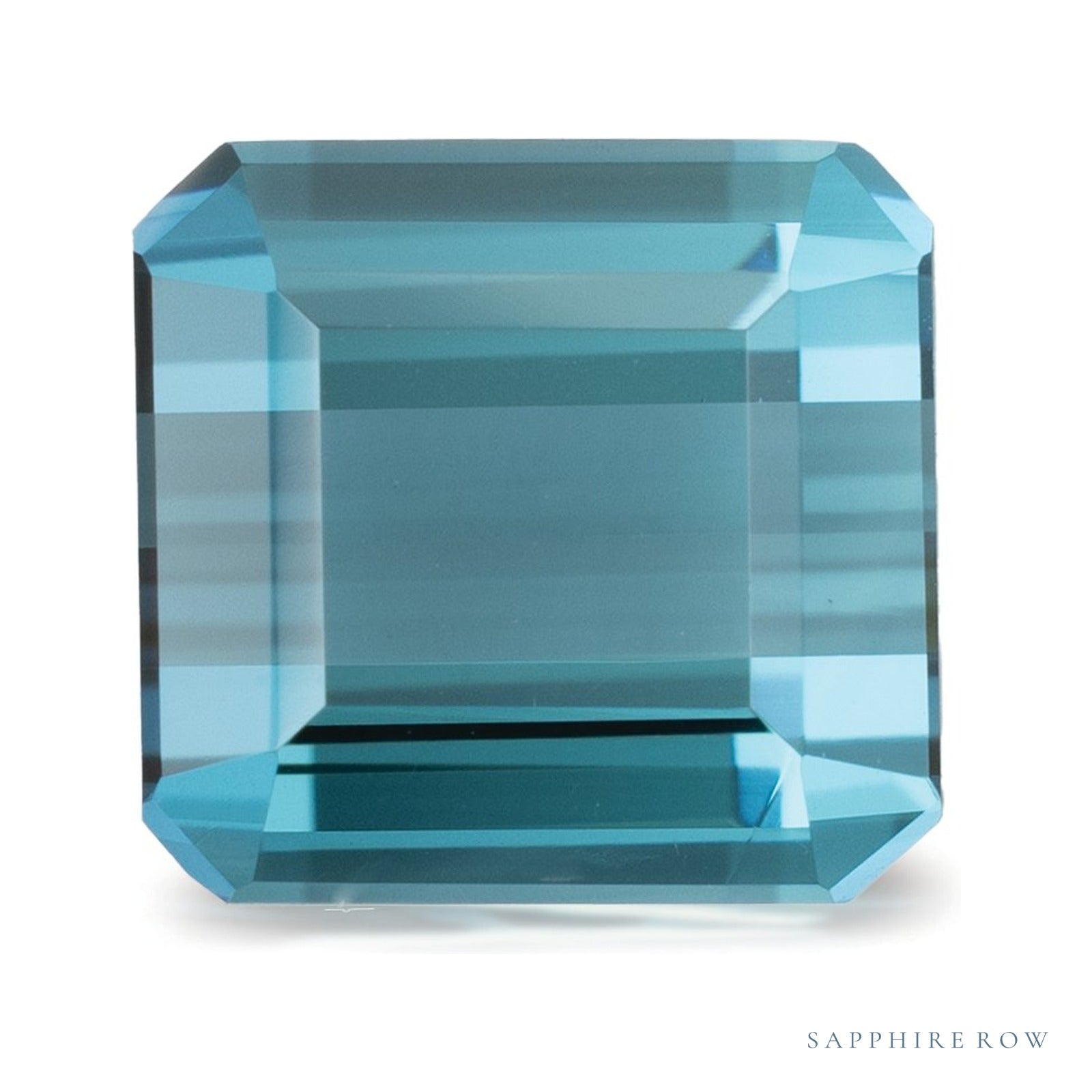 4.28 ct natural indicolite tourmaline from Nigeria, emerald cut | Sapphire Row · cut4