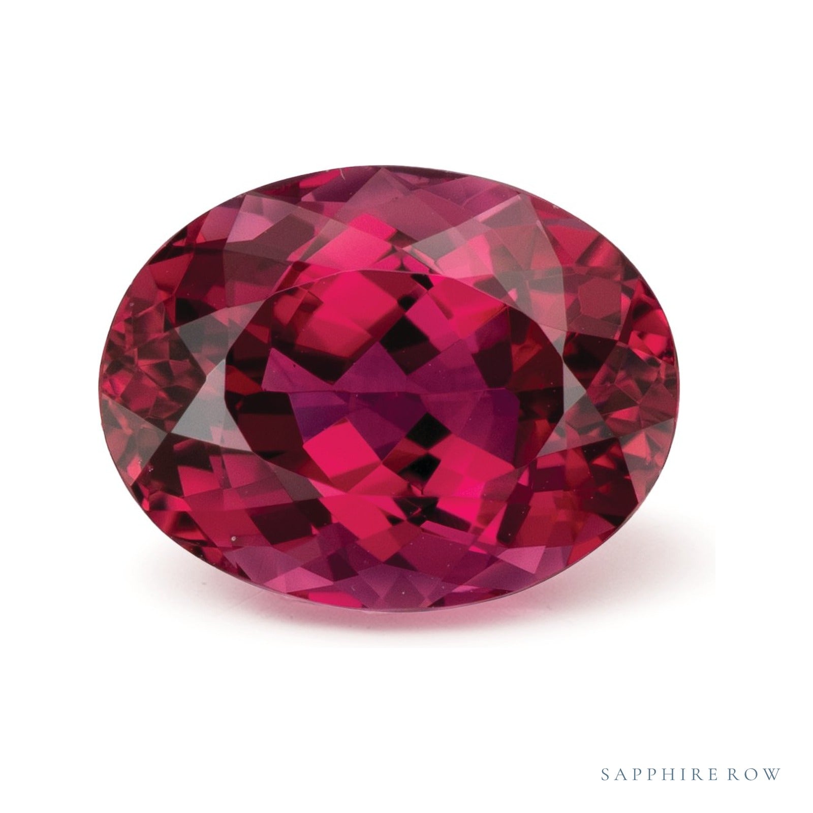 4.20 ct natural pink tourmaline from Mozambique, oval cut | Sapphire Row · cut4