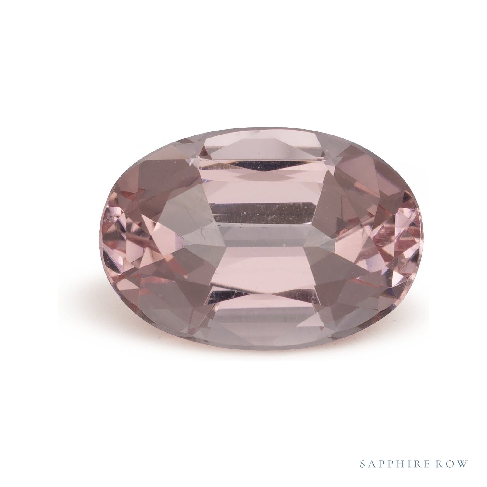 4.19 ct natural pink morganite from Mozambique, oval cut | Sapphire Row · cut4
