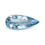 4.15 ct natural blue aquamarine from Brazil, pear cut | Sapphire Row · cut7