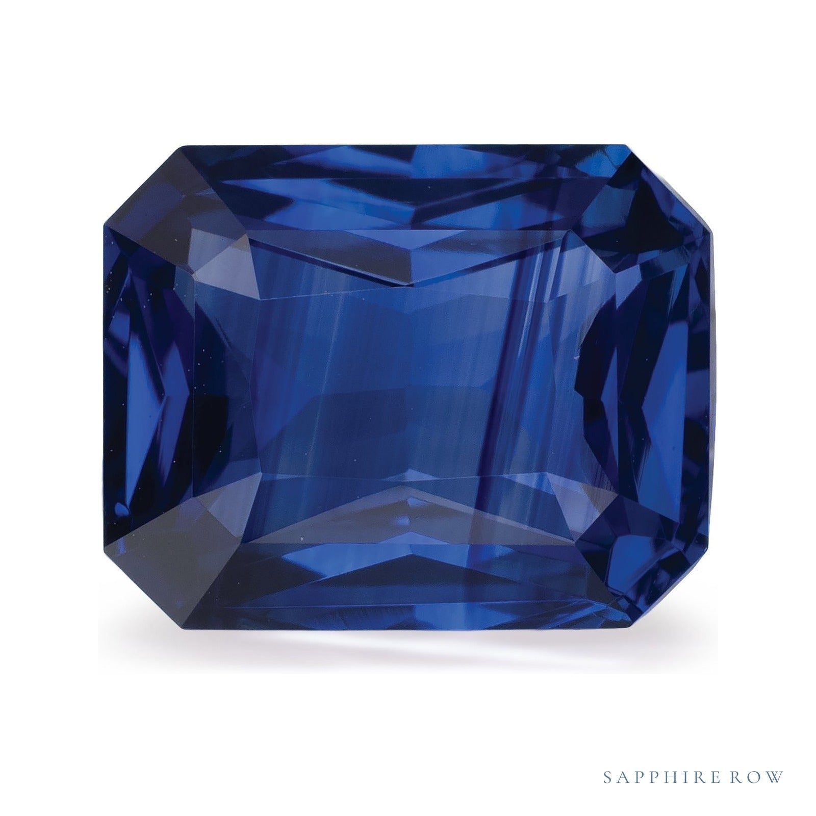 4.14 ct natural blue sapphire from Sri Lanka, radiant cut | Sapphire Row · cut4