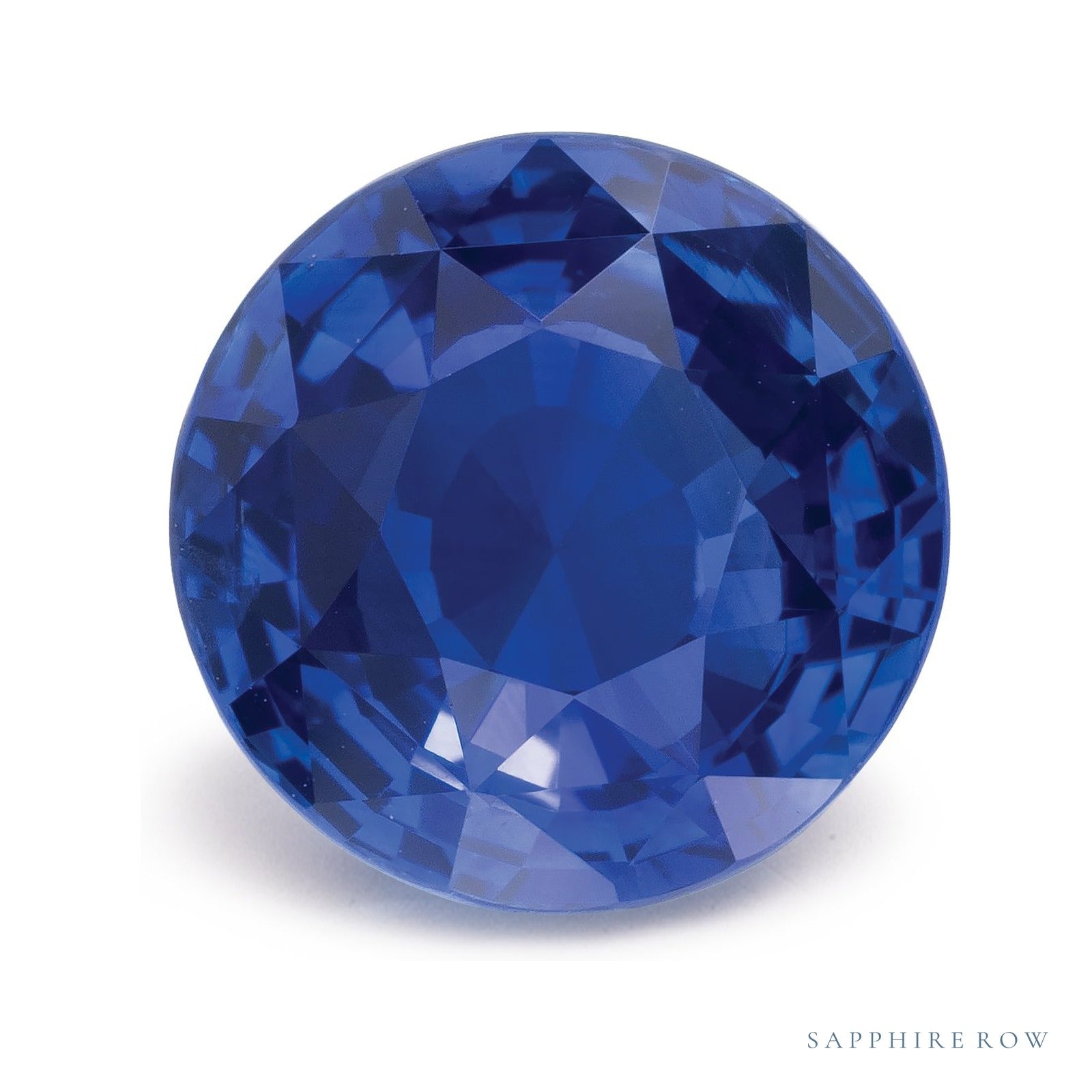 4.09 ct natural blue sapphire from Sri Lanka, round cut | Sapphire Row · cut4