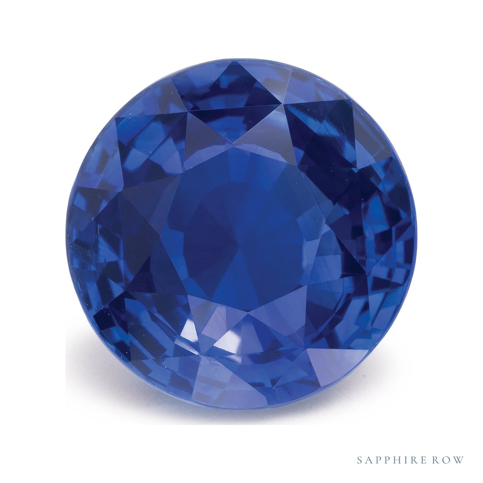 4.09 ct natural blue sapphire from Sri Lanka, round cut | Sapphire Row · cut4