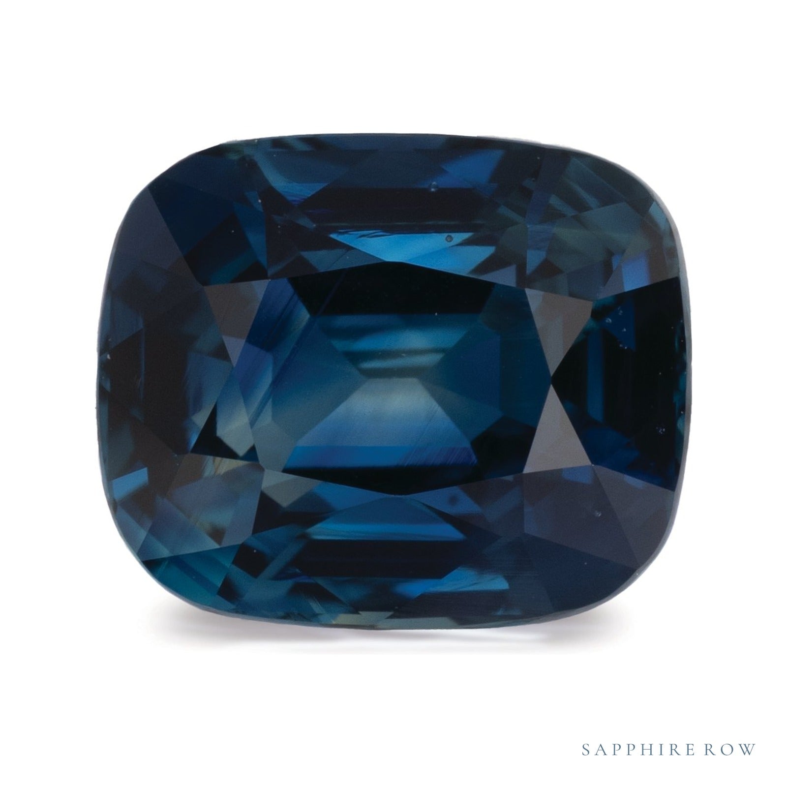 4.08 ct natural blue sapphire from Tanzania, antique cushion cut | Sapphire Row · cut4