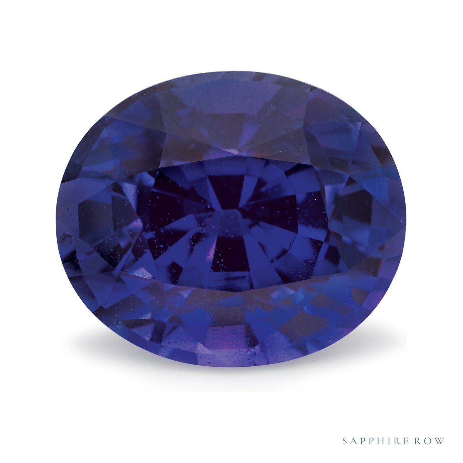 4.04 ct natural purple sapphire from Sri Lanka, oval cut | Sapphire Row · cut4