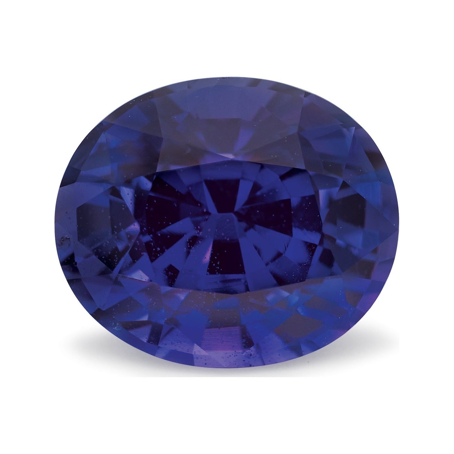 4.04 ct natural purple sapphire from Sri Lanka, oval cut | Sapphire Row · cut7