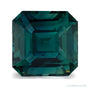 4.04 ct natural teal sapphire from Tanzania, asscher cut | Sapphire Row · cut7
