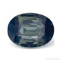 4.02 ct natural teal sapphire from Madagascar, oval cut | Sapphire Row · cut7