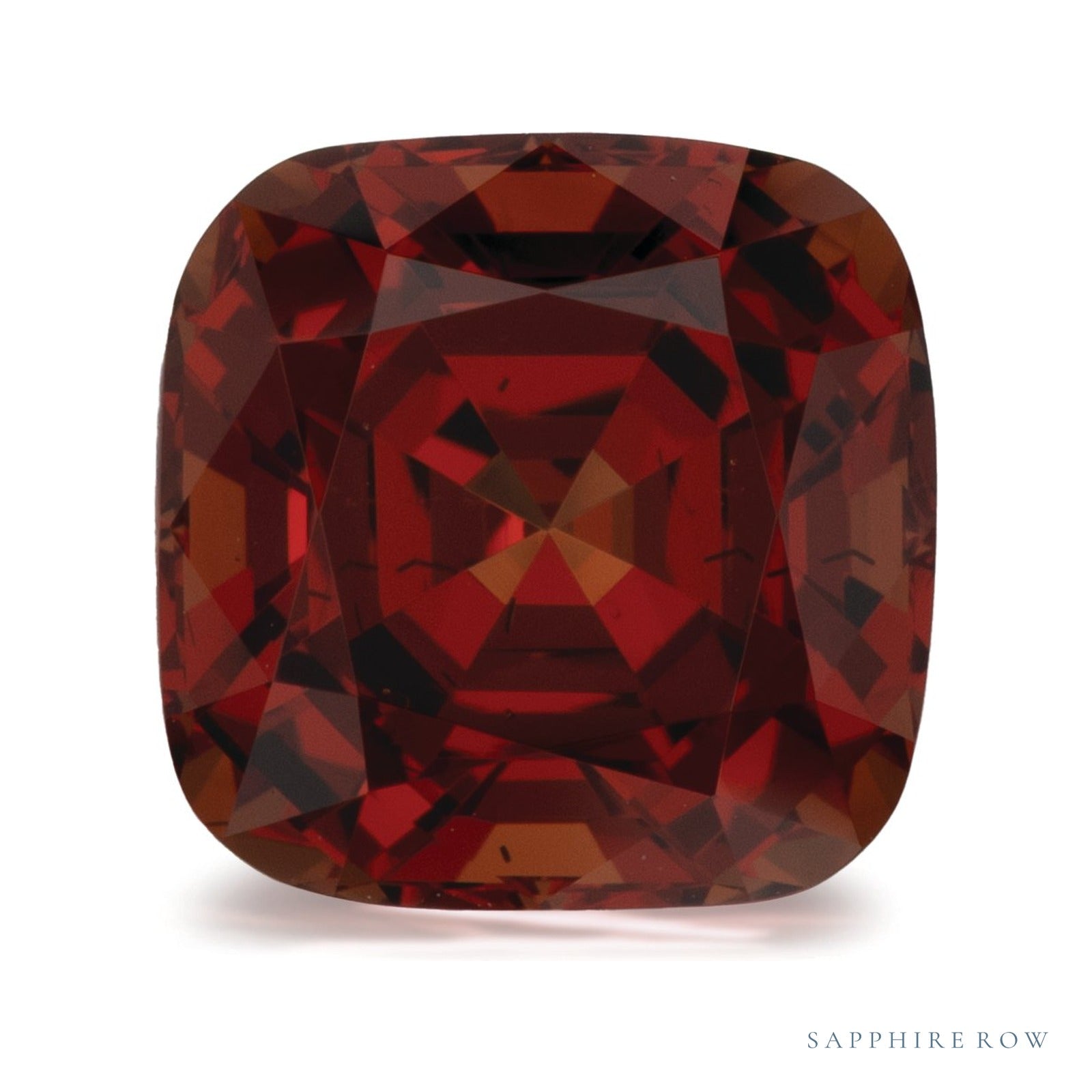 4.02 ct natural orange spessartite garnet from Tanzania, cushion cut | Sapphire Row · cut4