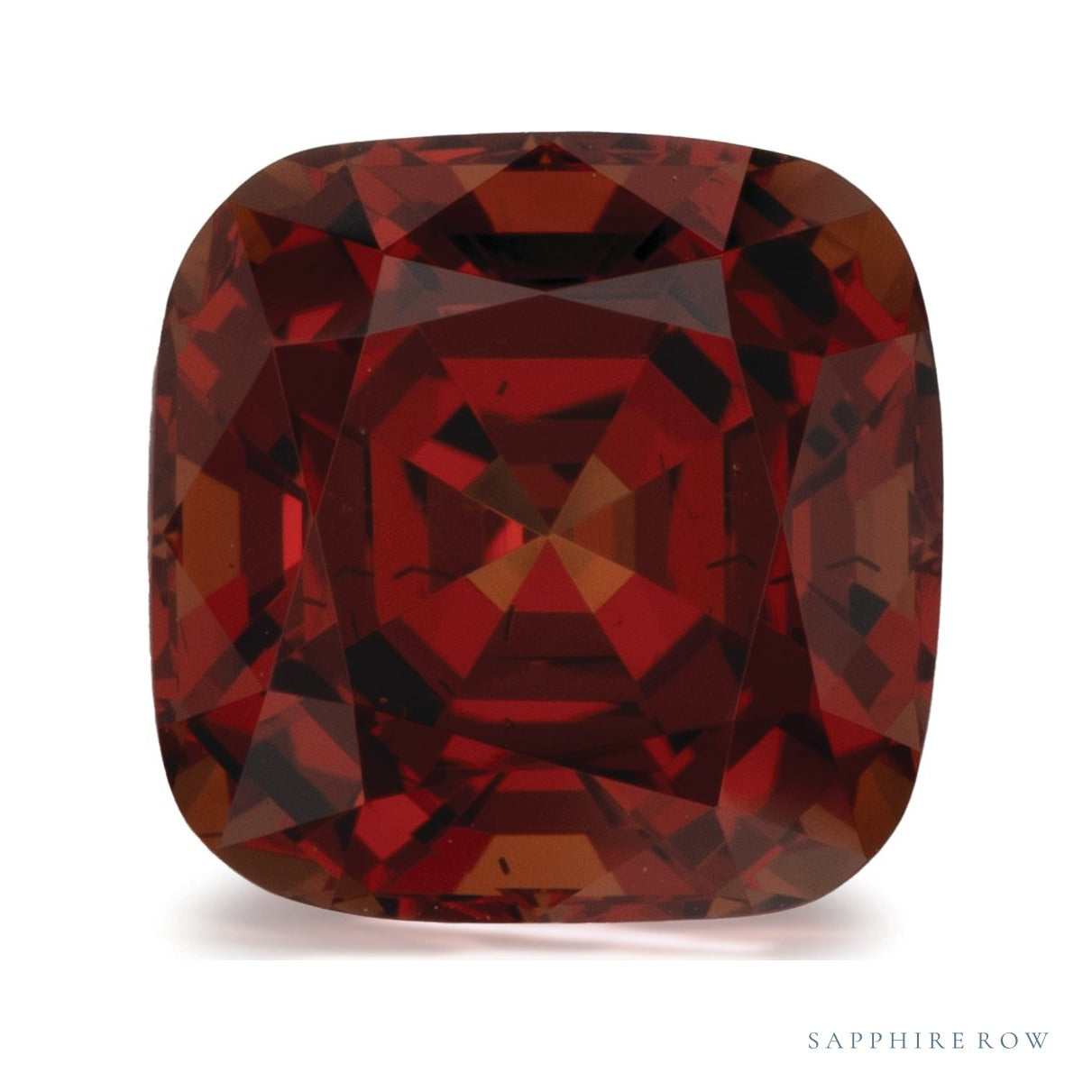 4.02 ct natural orange spessartite garnet from Tanzania, cushion cut | Sapphire Row · cut7