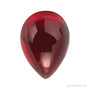 7x5 mm natural dark orange red mozambique garnet, pear cut | Sapphire Row · cut7
