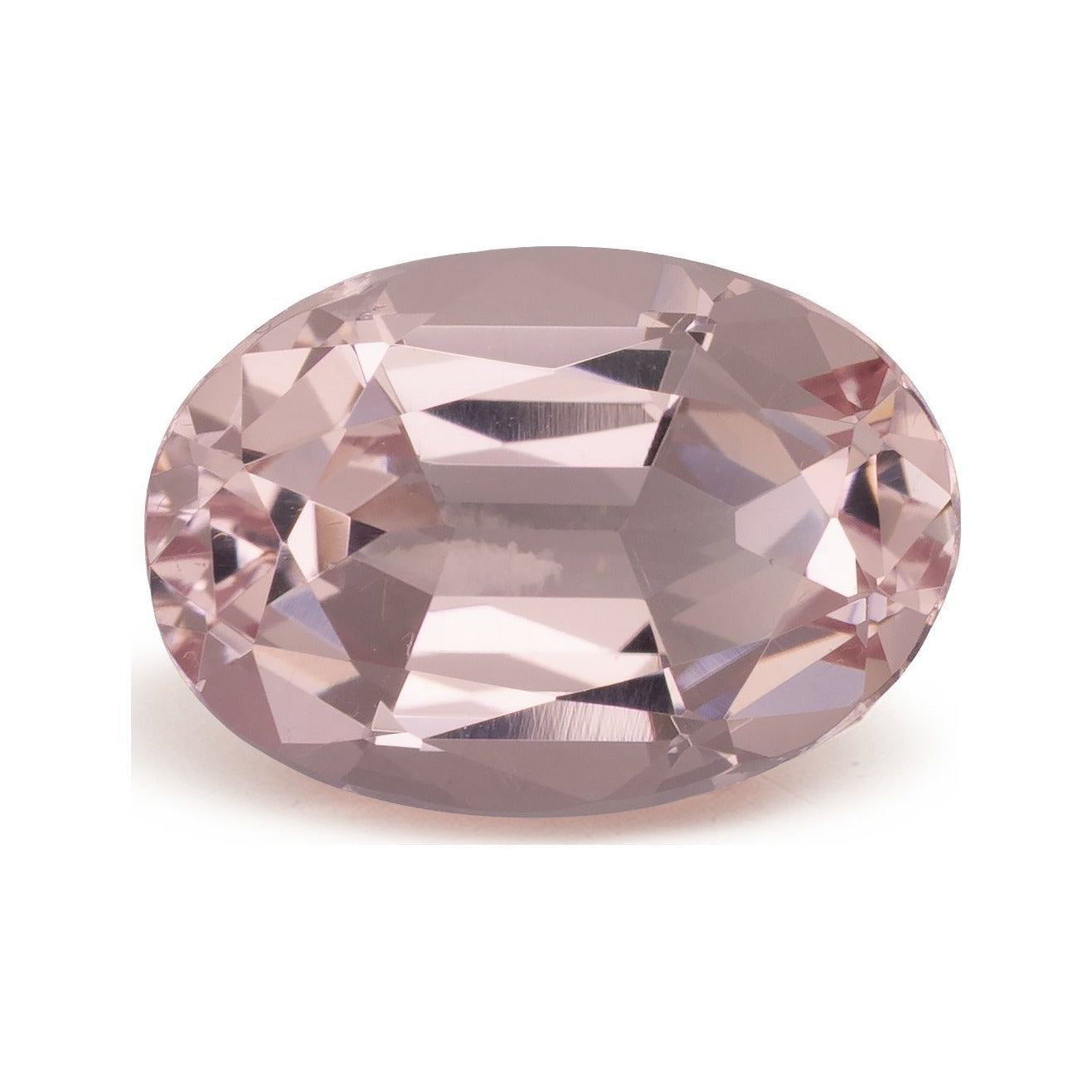 3.98 ct natural pink morganite from Mozambique, oval cut | Sapphire Row · cut7