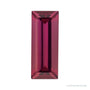 4x2 mm natural purplish red rhodolite garnet, straight baguette cut | Sapphire Row · cut7