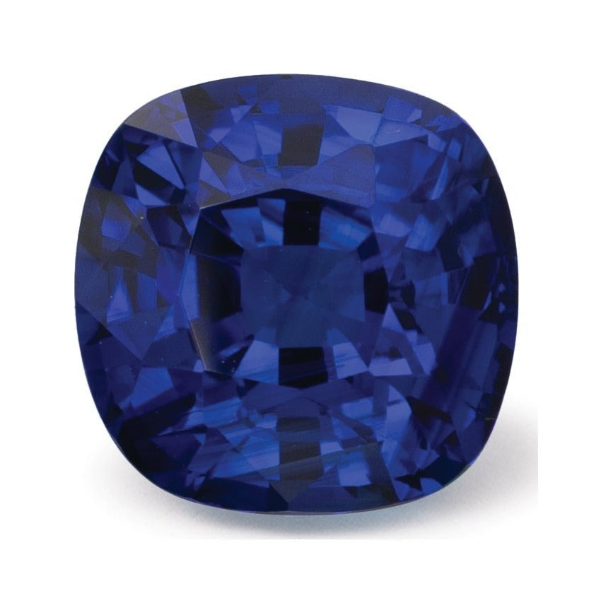 3.94 ct natural blue sapphire from Sri Lanka, cushion cut | Sapphire Row · cut7
