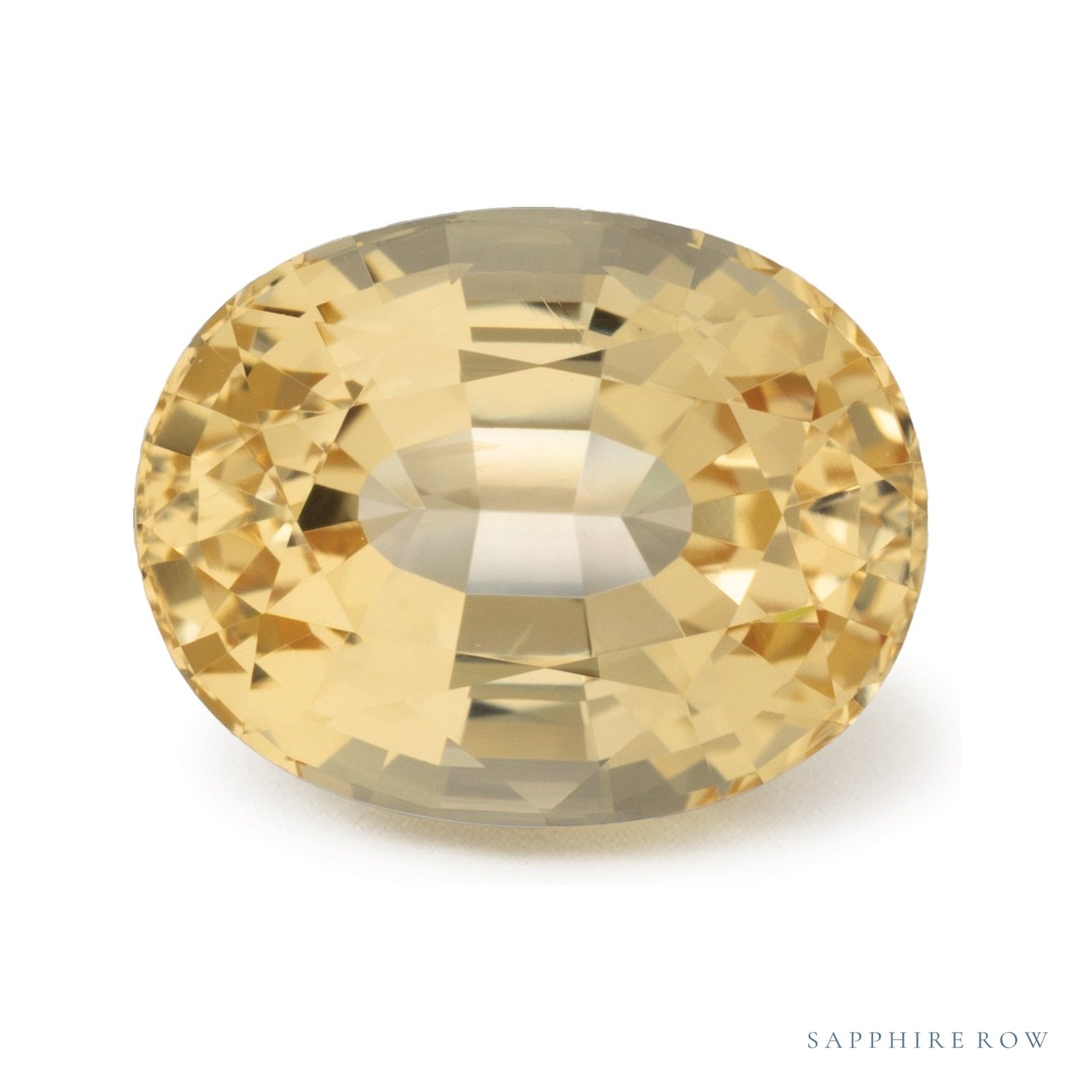 3.93 ct natural golden topaz from Brazil, oval cut | Sapphire Row · cut4