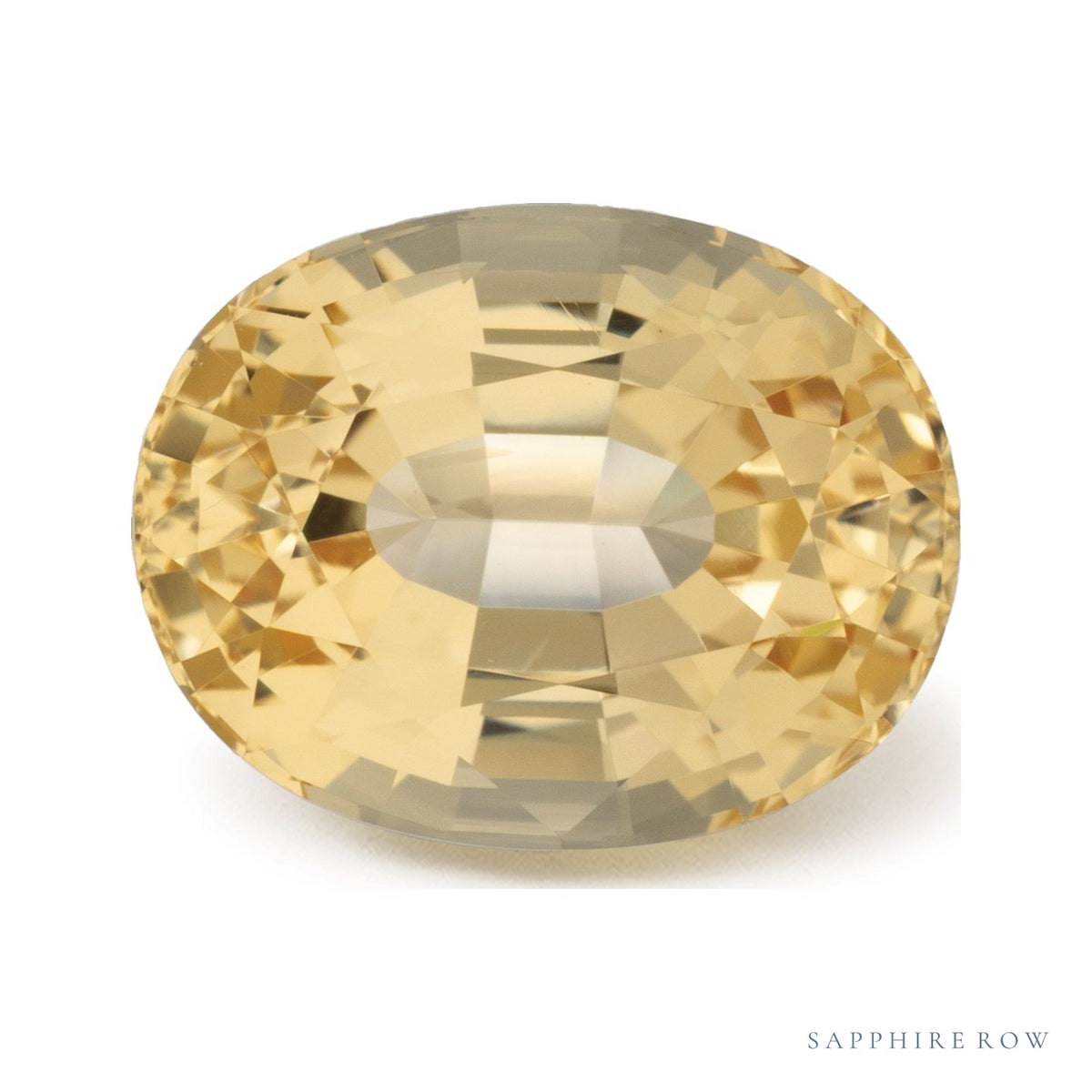 3.93 ct natural golden topaz from Brazil, oval cut | Sapphire Row · cut7