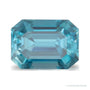 3.93 ct natural blue zircon from Cambodia, emerald cut | Sapphire Row · cut7
