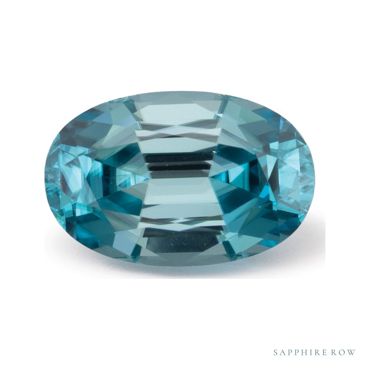 3.92 ct natural blue zircon from Cambodia, oval cut | Sapphire Row · cut7