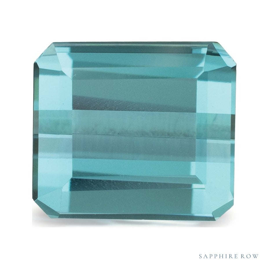 3.80 ct natural indicolite tourmaline from Brazil, emerald cut | Sapphire Row · cut4 · cut5