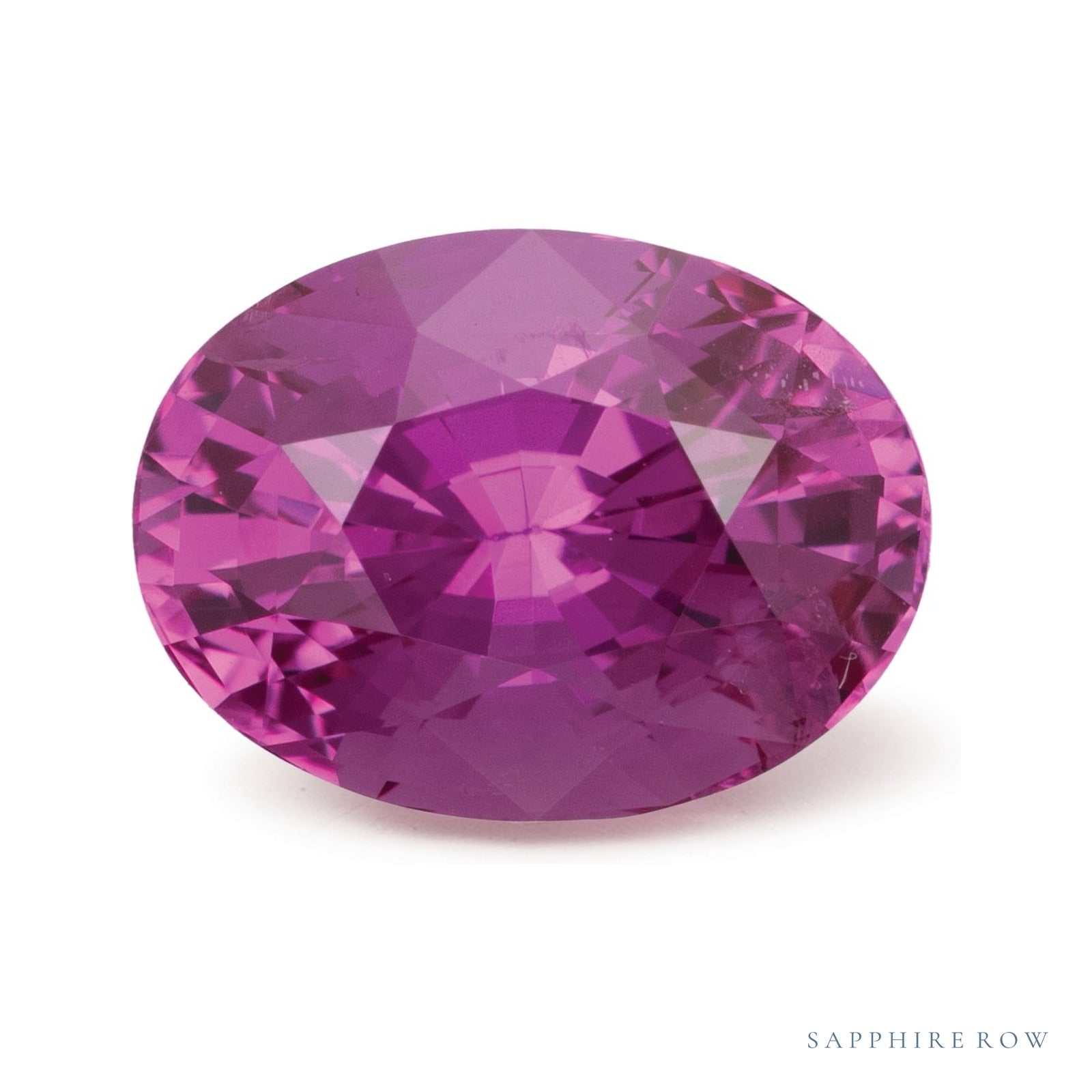 3.74 ct natural pink sapphire from Sri Lanka, oval cut | Sapphire Row · cut4