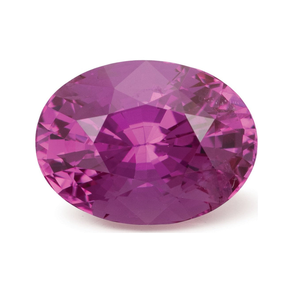 3.74 ct natural pink sapphire from Sri Lanka, oval cut | Sapphire Row · cut7