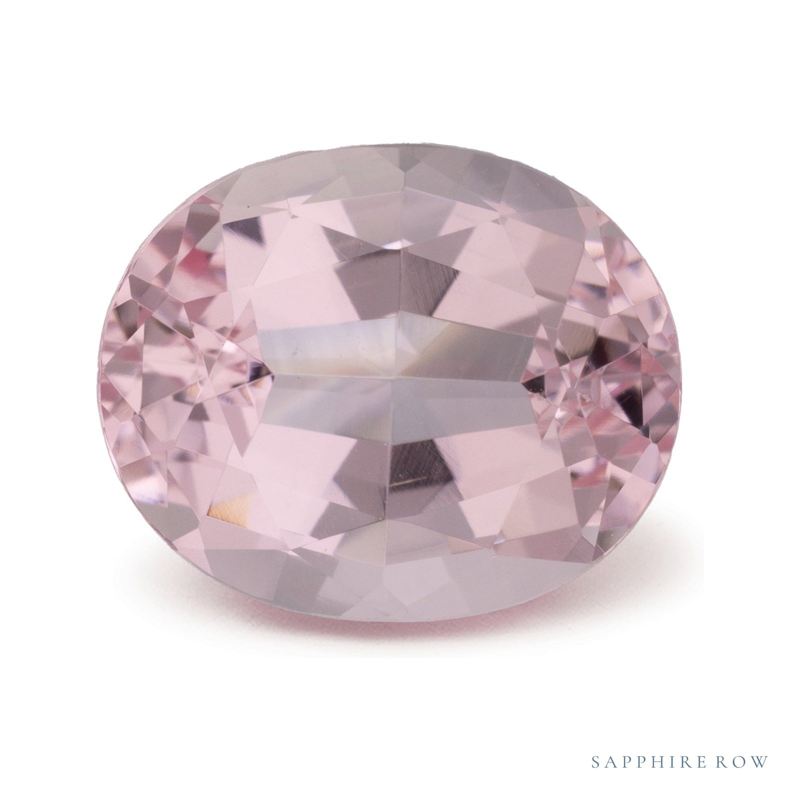 3.74 ct natural pink morganite from Mozambique, oval cut | Sapphire Row · cut4