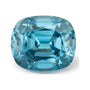3.68 ct natural blue zircon from Cambodia, antique cushion cut | Sapphire Row · cut7