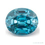 3.65 ct natural blue zircon from Cambodia, oval cut | Sapphire Row · cut7
