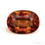 3.63 ct natural orange sapphire from Sri Lanka, oval cut | Sapphire Row · cut7