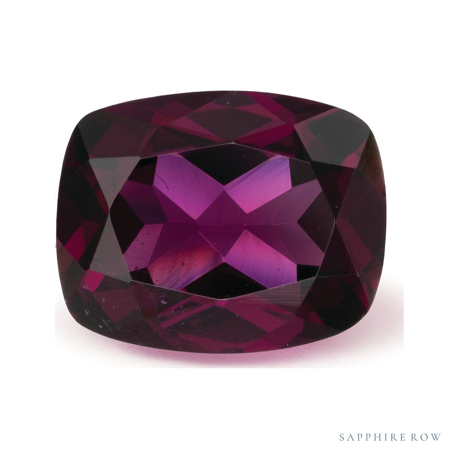 3.63 ct natural purple garnet from Mozambique, antique cushion cut | Sapphire Row · cut7