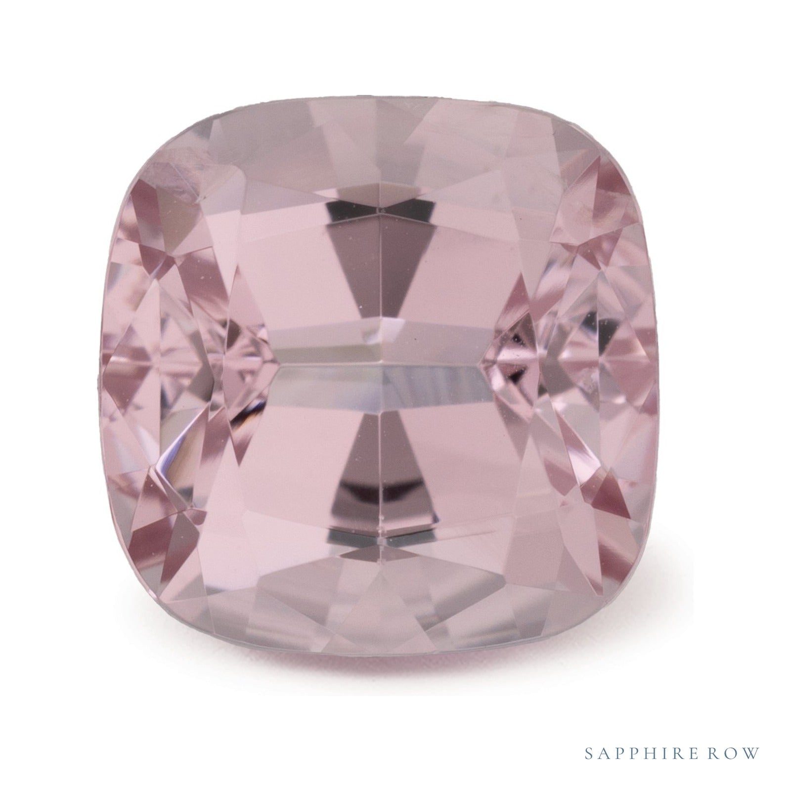 3.62 ct natural pink morganite from Mozambique, cushion cut | Sapphire Row · cut4