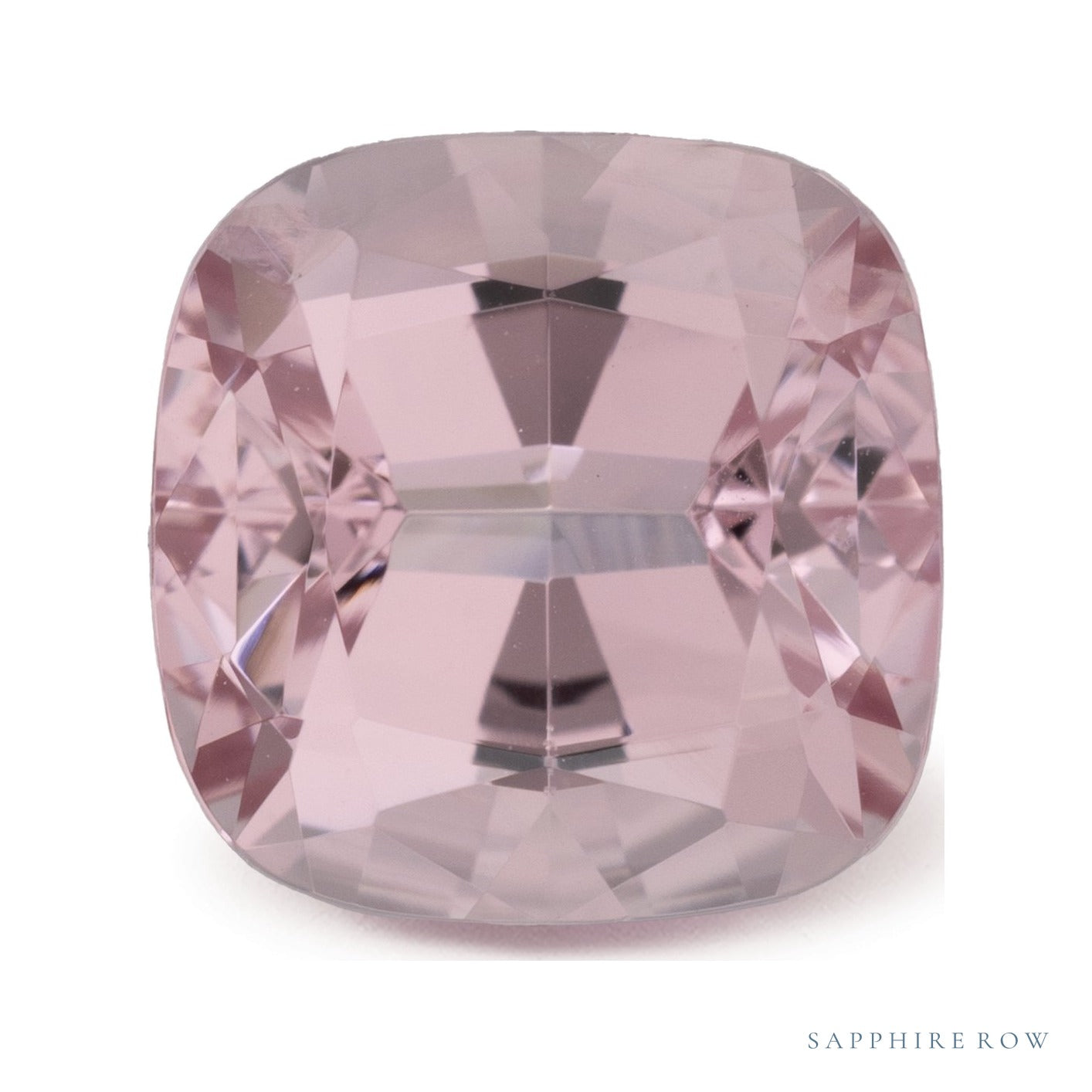 3.62 ct natural pink morganite from Mozambique, cushion cut | Sapphire Row · cut7