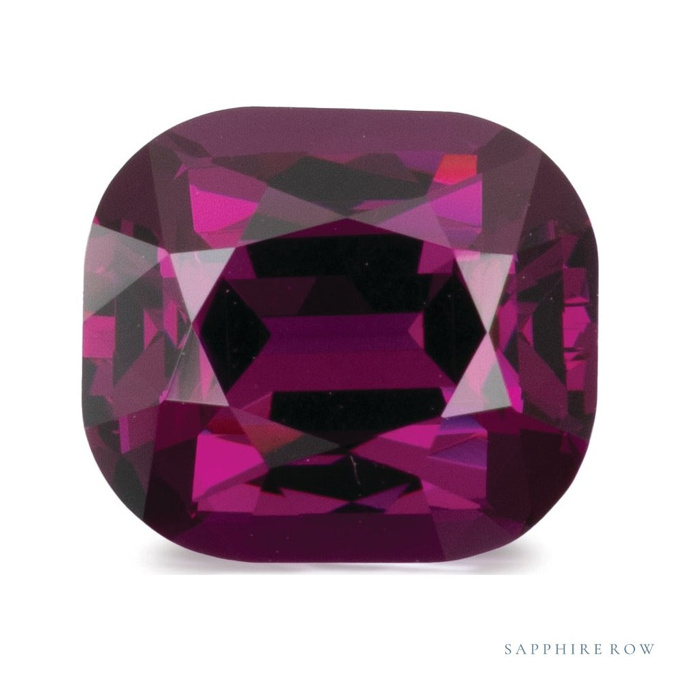 3.59 ct natural purple garnet from Mozambique, antique cushion cut | Sapphire Row · cut7