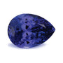 3.57 ct natural blue tanzanite from Tanzania, pear cut | Sapphire Row · cut7