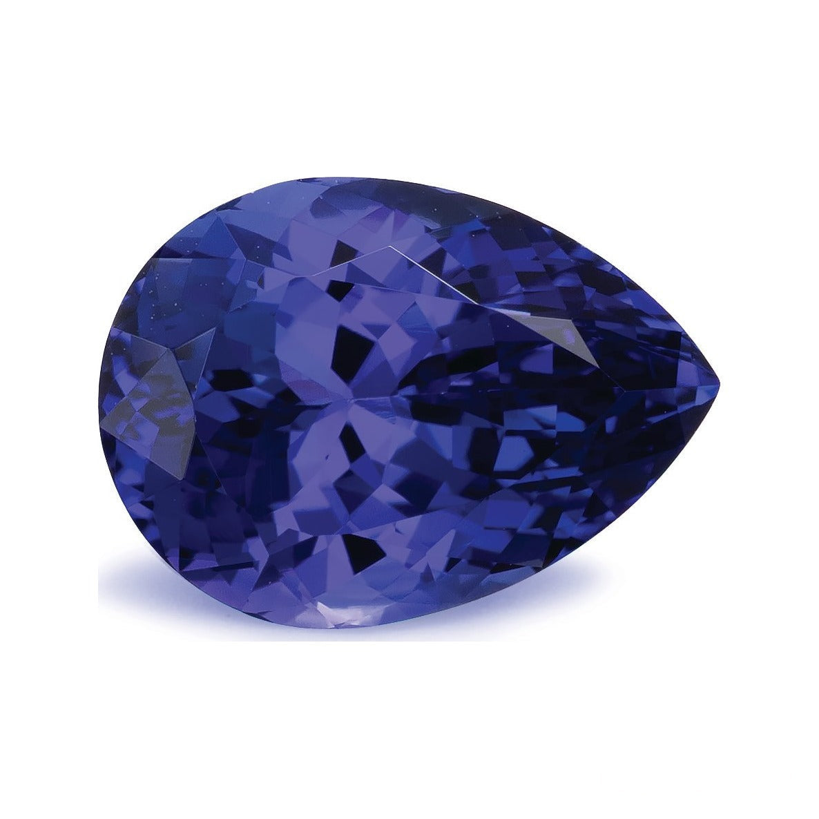 3.57 ct natural blue tanzanite from Tanzania, pear cut | Sapphire Row · cut7