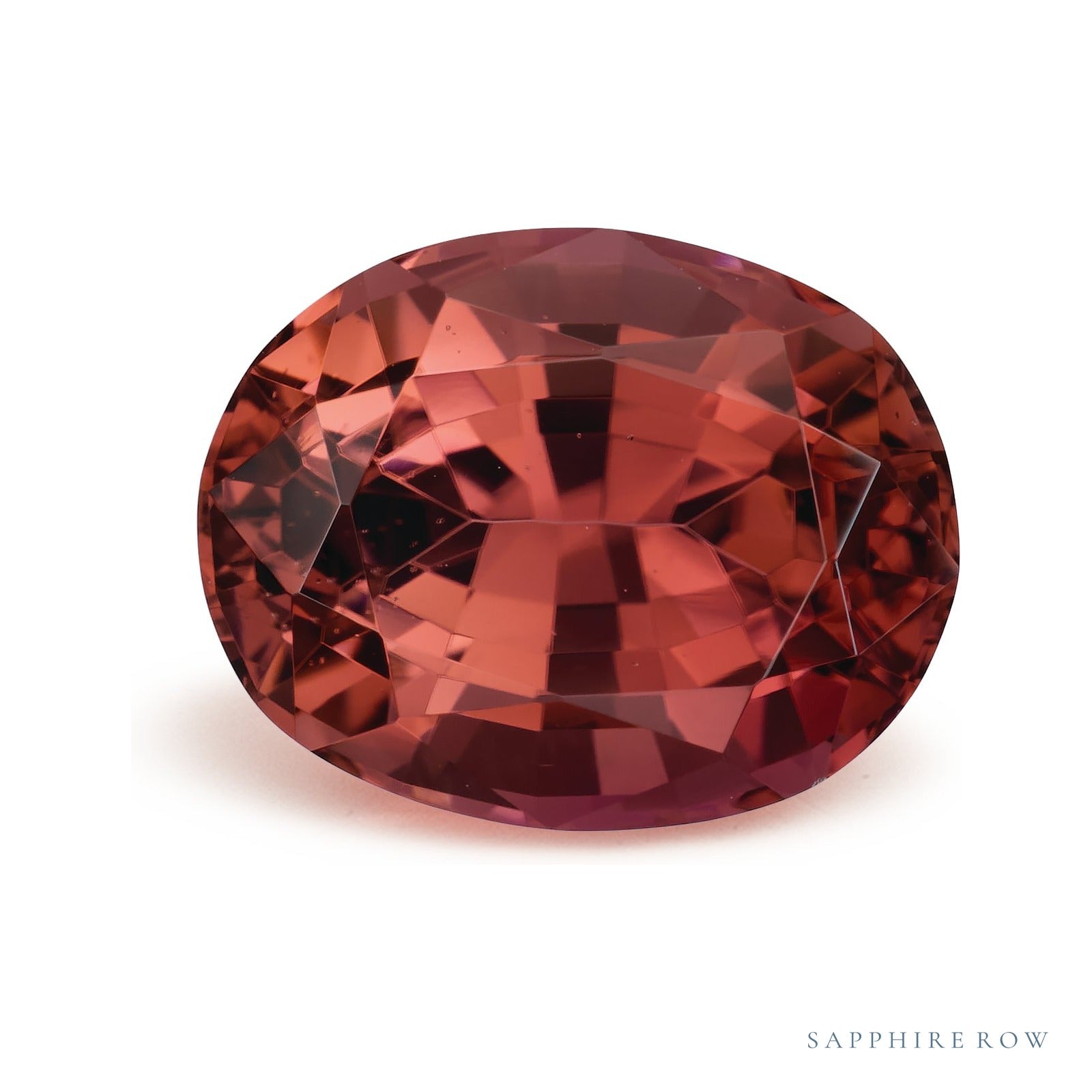 3.48 ct natural pink tourmaline from Nigeria, oval cut | Sapphire Row · cut4