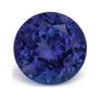 3.46 ct natural blue tanzanite from Tanzania, round cut | Sapphire Row · cut7