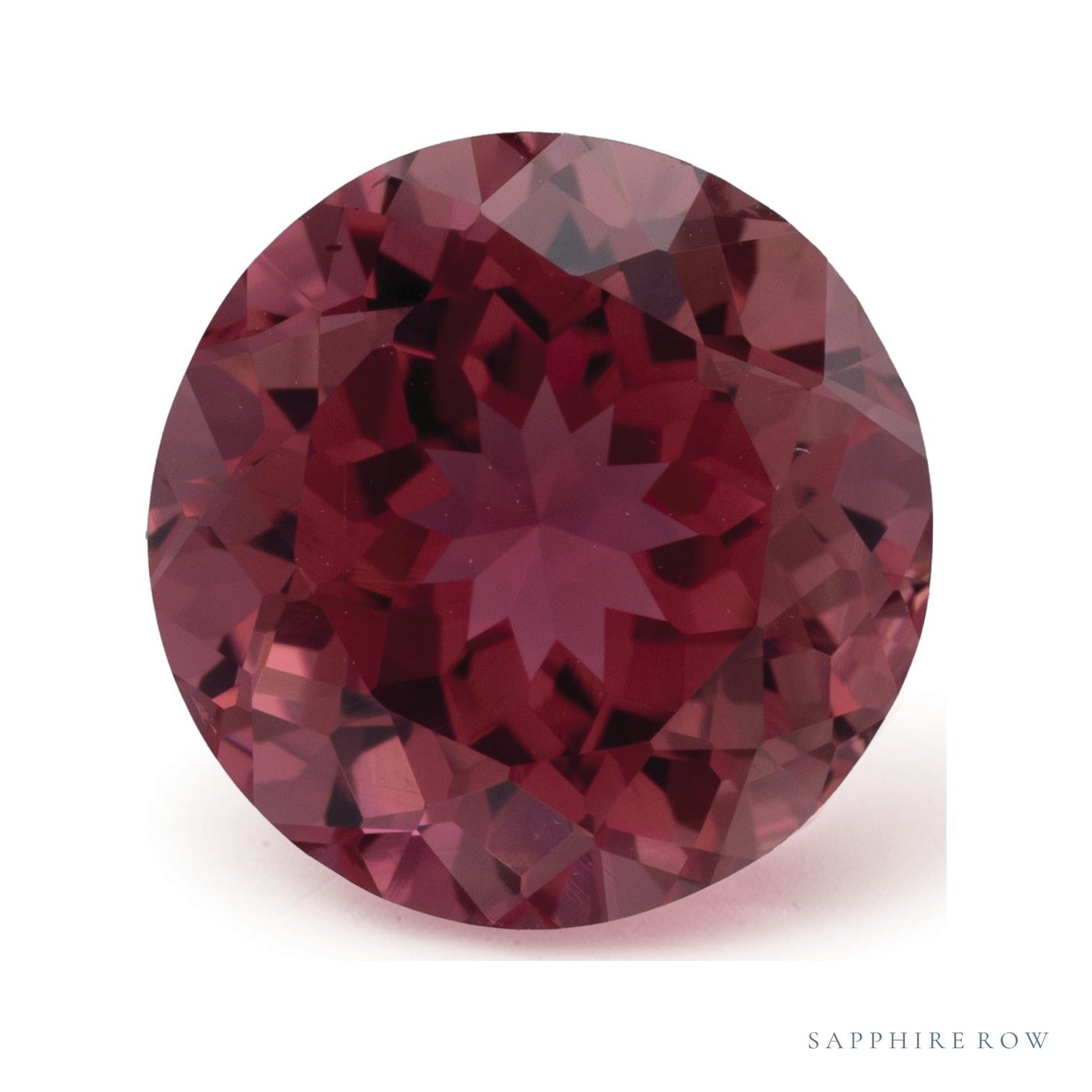 3.39 ct natural pink tourmaline from Nigeria, round cut | Sapphire Row · cut4 · cut5