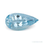3.34 ct natural blue aquamarine from Brazil, pear cut | Sapphire Row · cut7